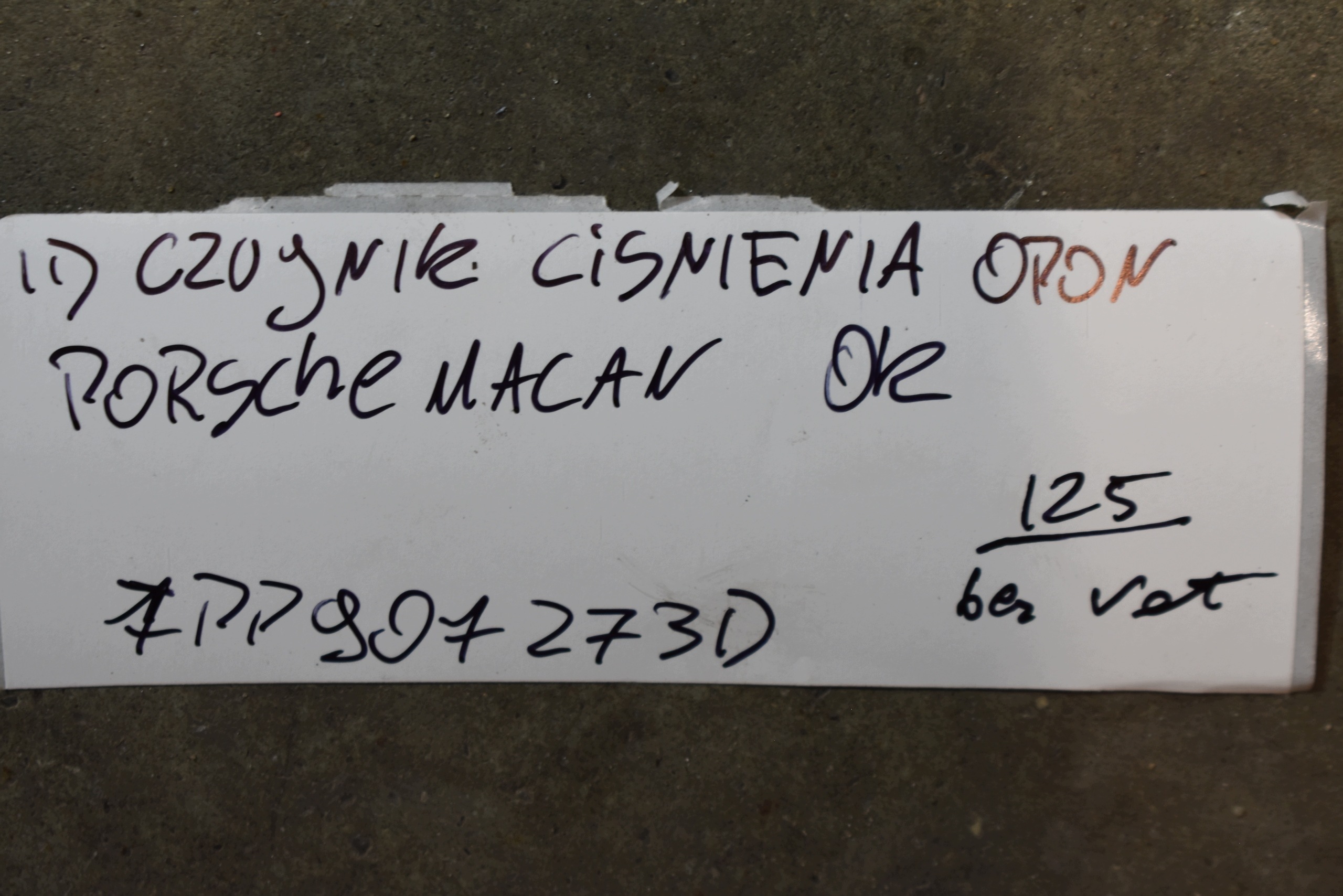 perfetto stato sensore pressione pneumatici, gomme PORSCHE MACAN 1