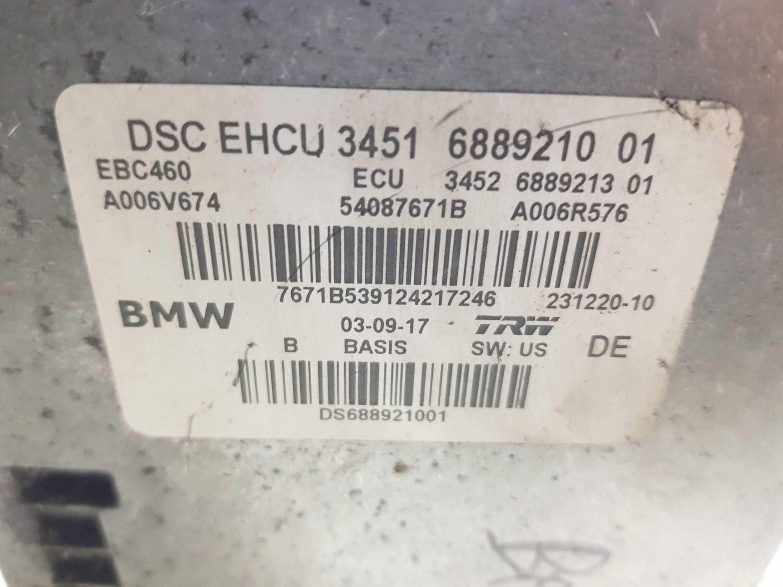 BMW 5 G30 G31 Servofreno ABS 6889210