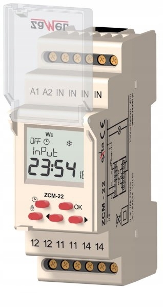 Časovač ZCM-22 týdenní a roční Zamel