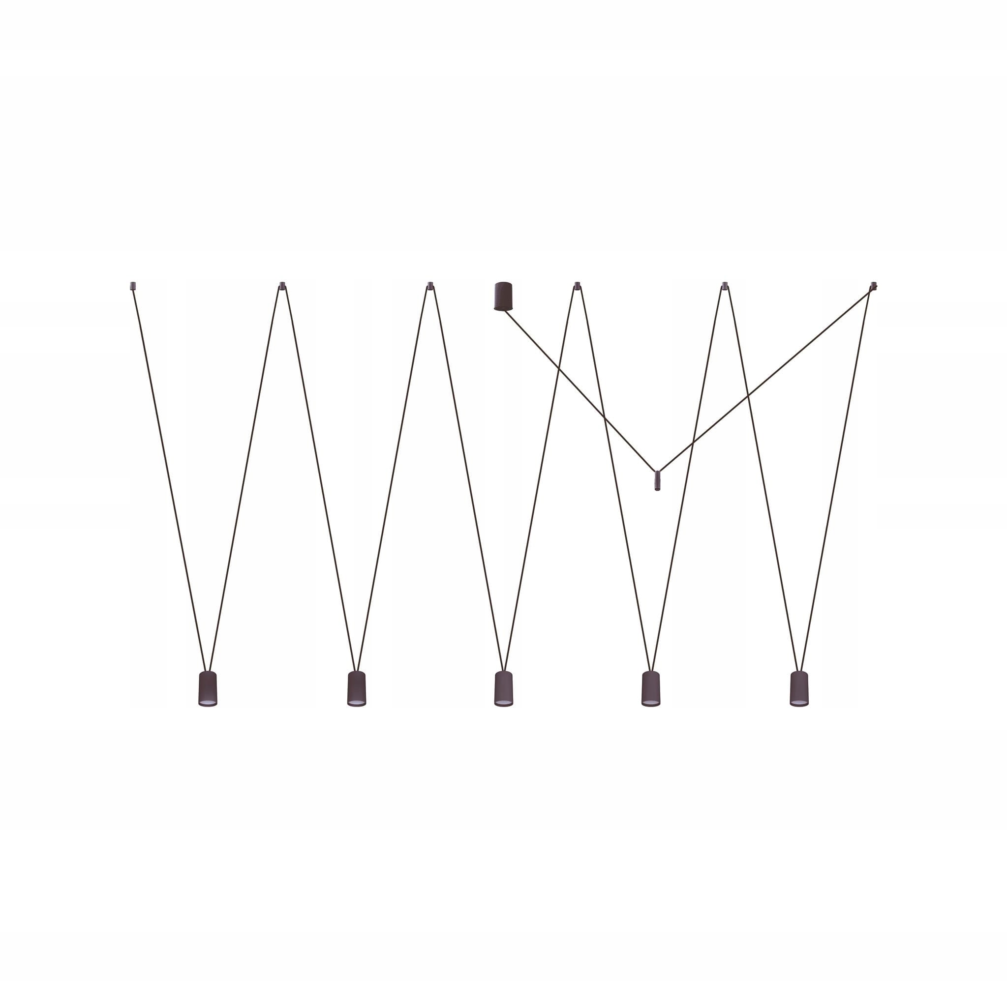 Funkčná štýlová závesná lampa More Eye čierna nad stôl a ostrovnú dosku