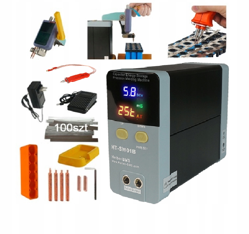 bodová svařovací stroj pro články 18650 profesionální svařovací stroj na baterie 11,6 kW