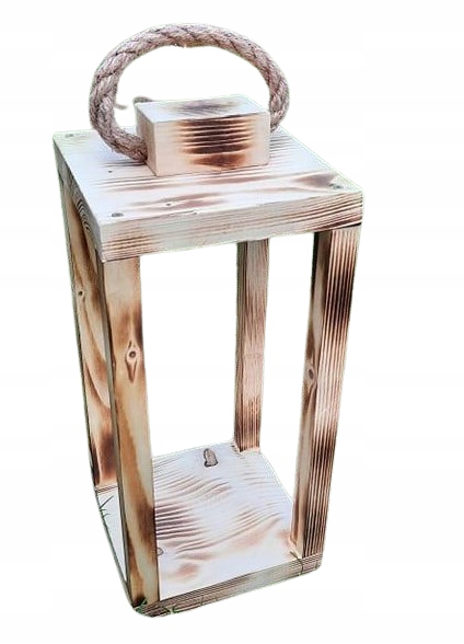 

Drewniana latarnia/lampion lite drewno