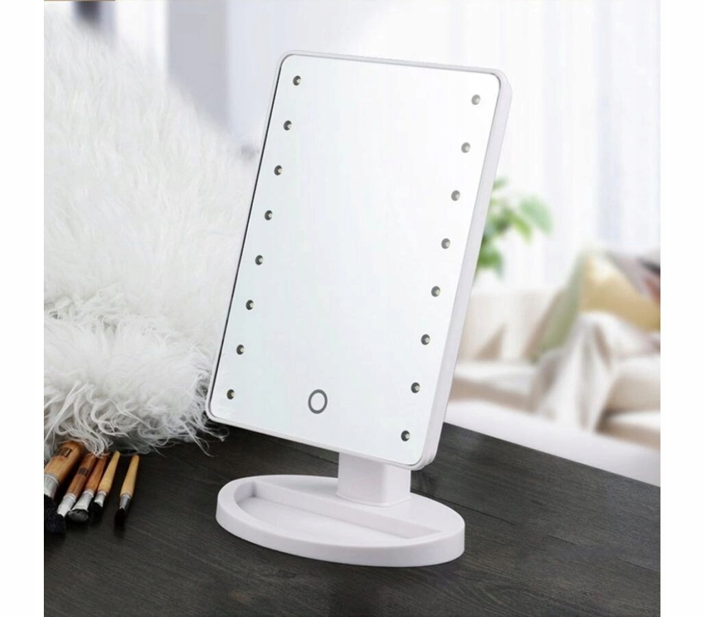 PODŚWIETLANE LUSTRO KOSMETYCZNE LED DO MAKIJAŻU