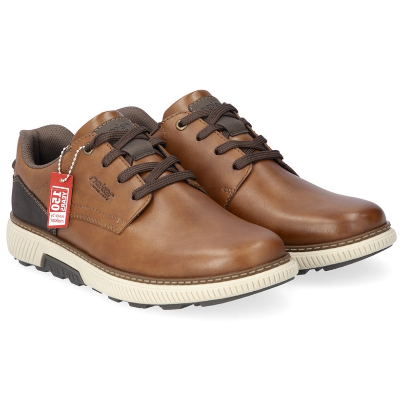 Pánské polobotky Rieker B3313-24 Brown hnědé Kůže Extra tuhost VEL.41