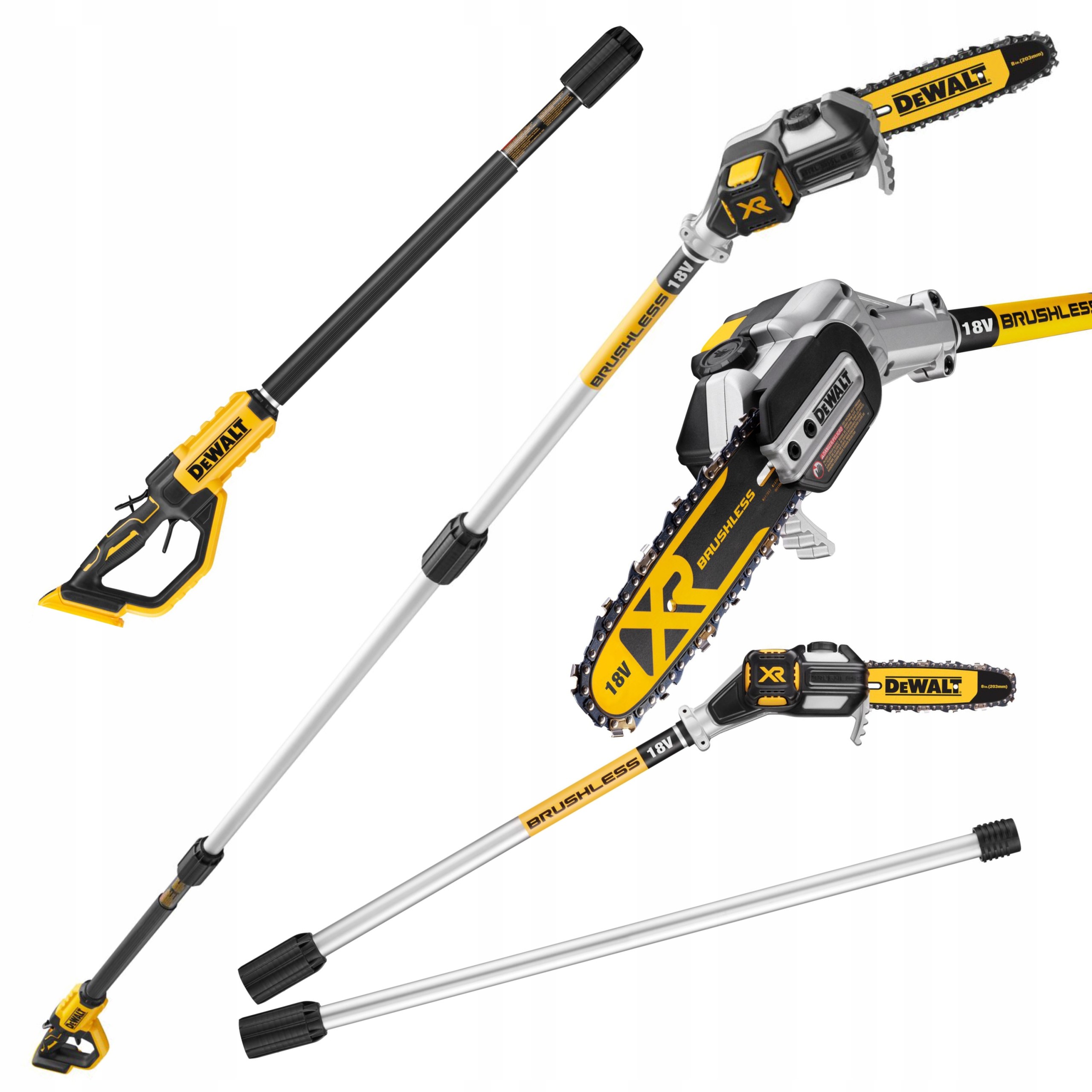 Pilarka łańcuchowa na wysięgniku Dewalt 18V Xr 20cm DCMPS567N-XJ