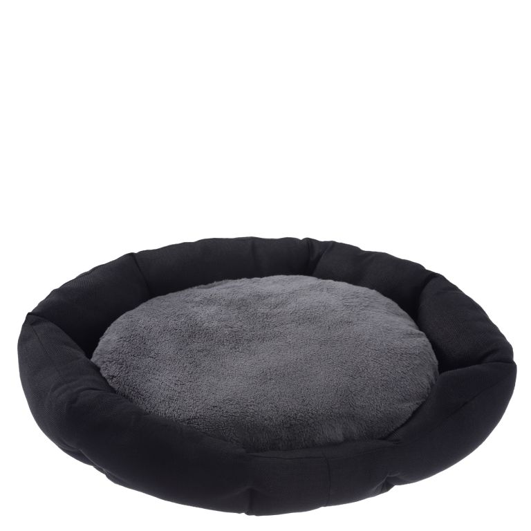 Levně Petstuff polštář pro psa černý, šedý 50 cm x 57 cm