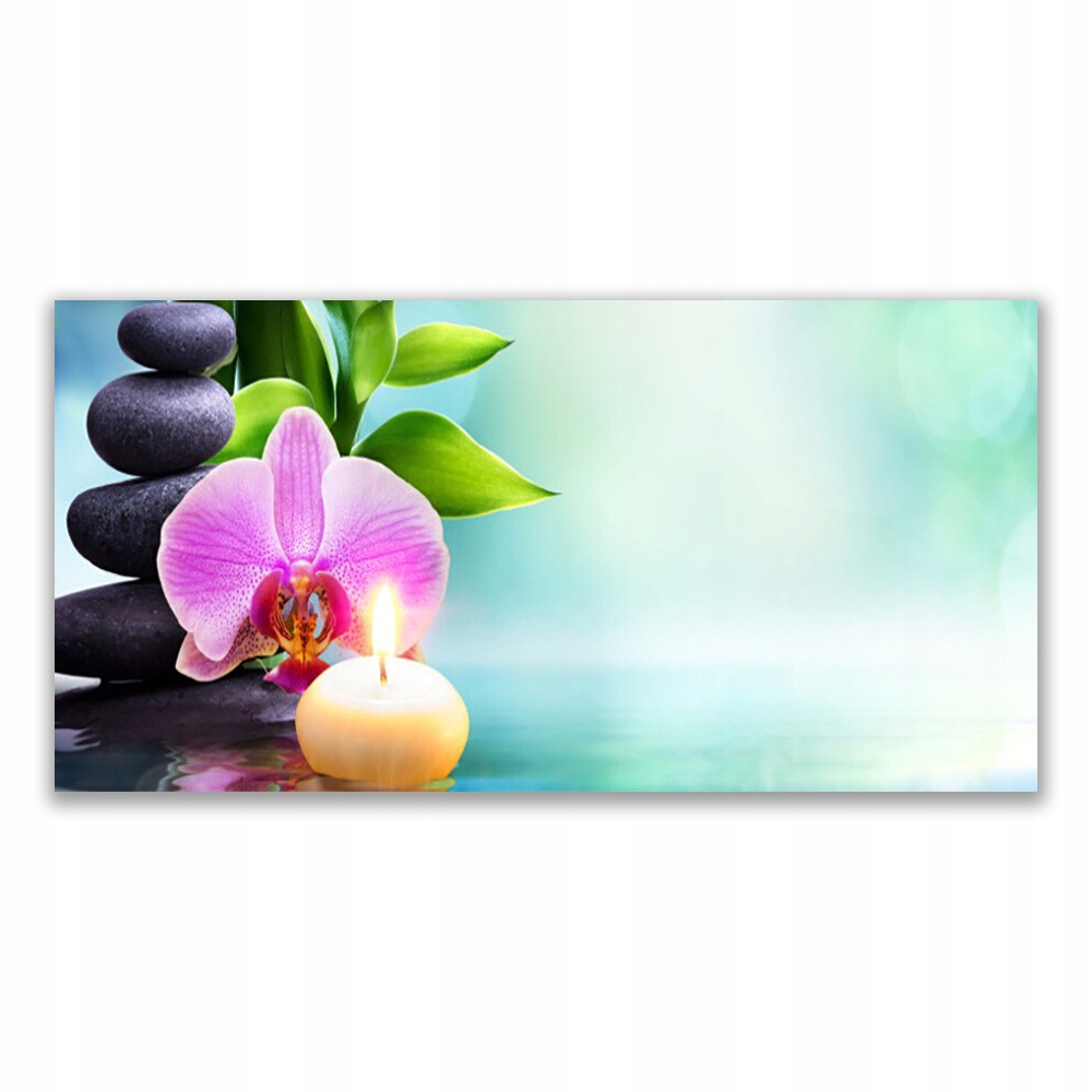 

Obraz akrylowy wiszący 120x60 Orchidea Woda Natura