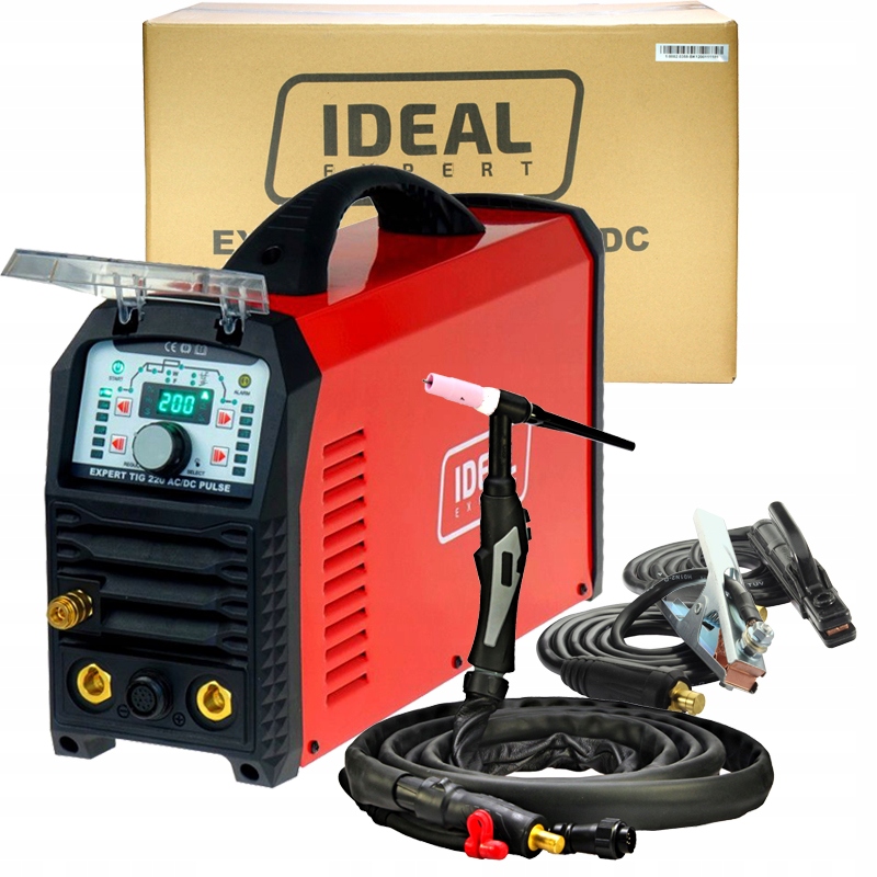 Spawarka inwertorowa Expert Tig 220 Ac/dc Pulse w kolorze czarnym