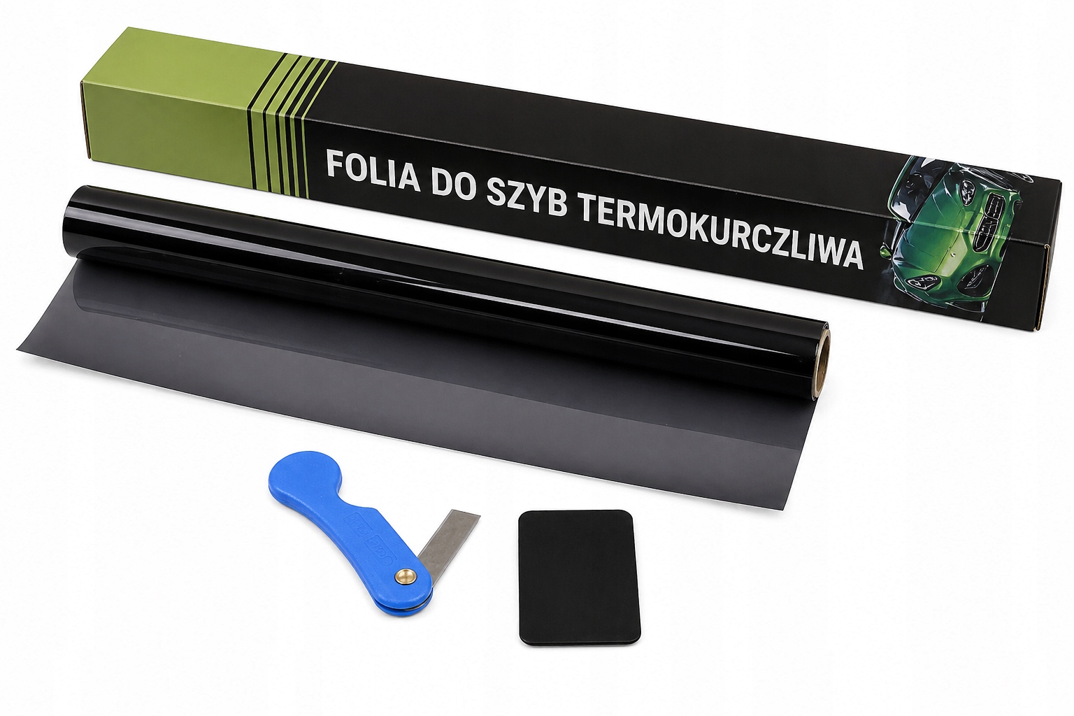 Folia do szyb Ciemno Czarna Dark Black 95% 75x300cm