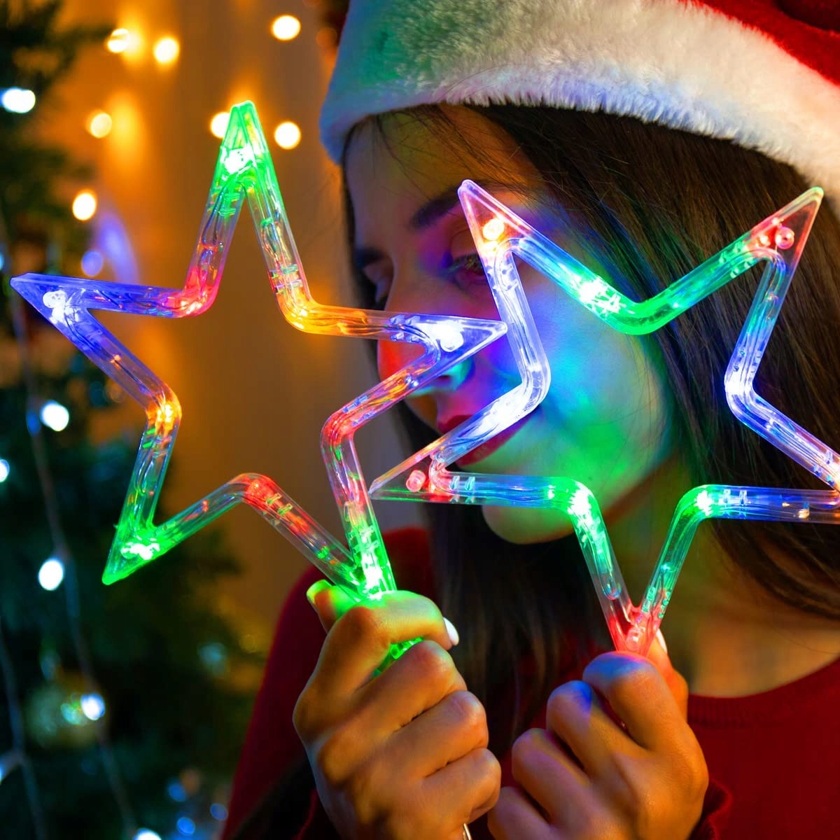 KURTYNA ŚWIETLNA LED GWIAZDKI Lampki Świąteczne Choinkowe Girlanda Na Okno Informacje o bezpieczeństwie CE WEEE