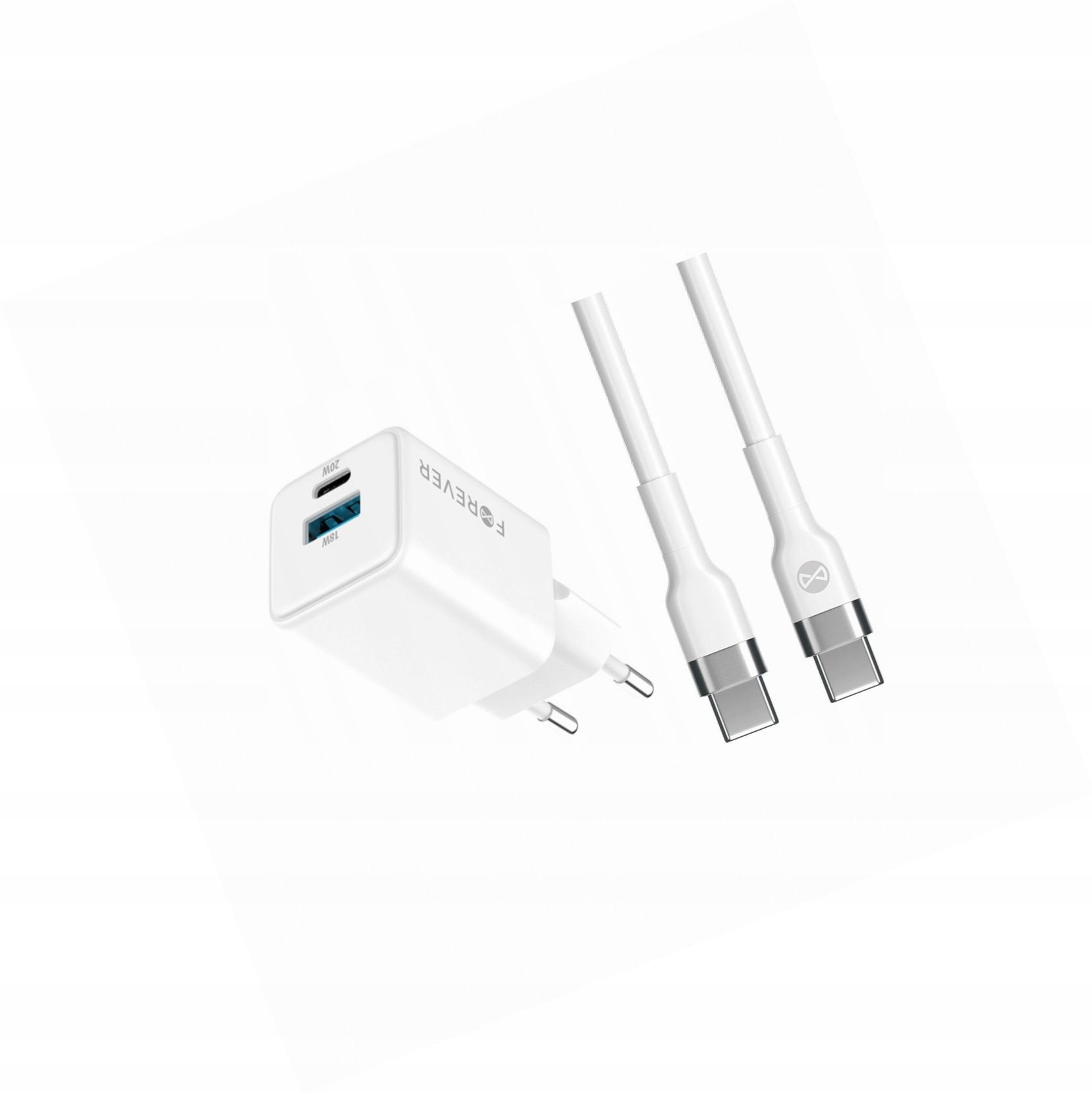 Szybka ładowarka GaN 20W 2 wejścia długim z kablem 2m do Lg Velvet 5G