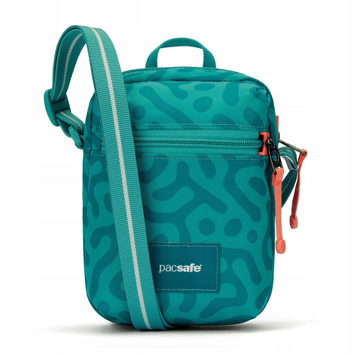 Kabelka Pacsafe Go Rfid Tyrkysová Proti Krádeži Městská Crossbody Rameno