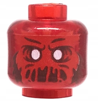 

Lego Hidden Side 28621pb0009 Głowa trans-red (1g)