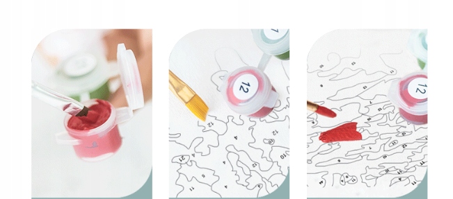 Malowanie po numerach ZESTAW 40x50 PARIS Kod producenta O001