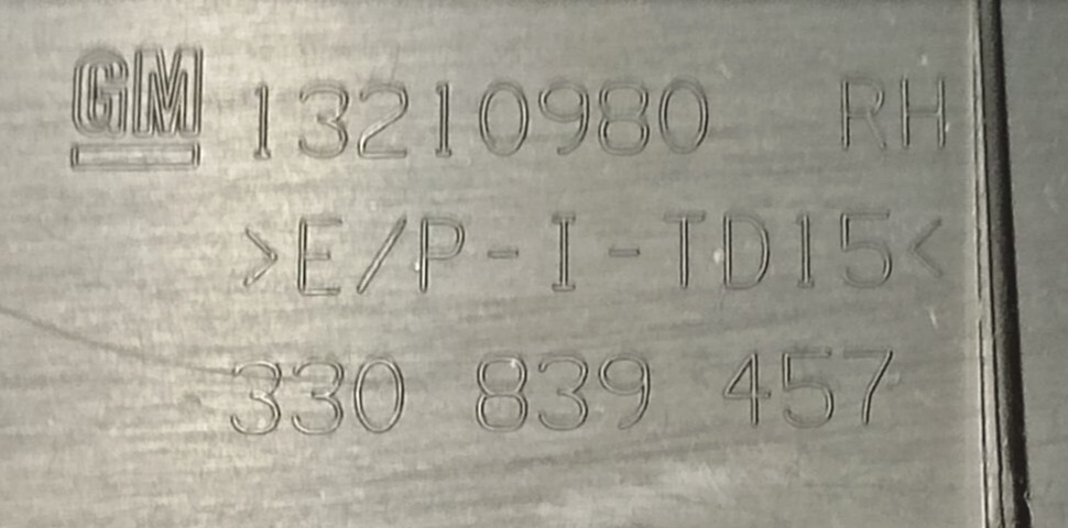 fedél csomag üllés PRAWEGO OPEL CORSA E 13210980