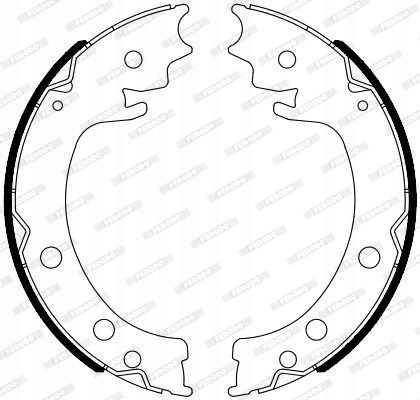 ZESTAW SZCZĘK HAMULCOWYCH, HAMULEC POSTOJOWY Producent części Ferodo