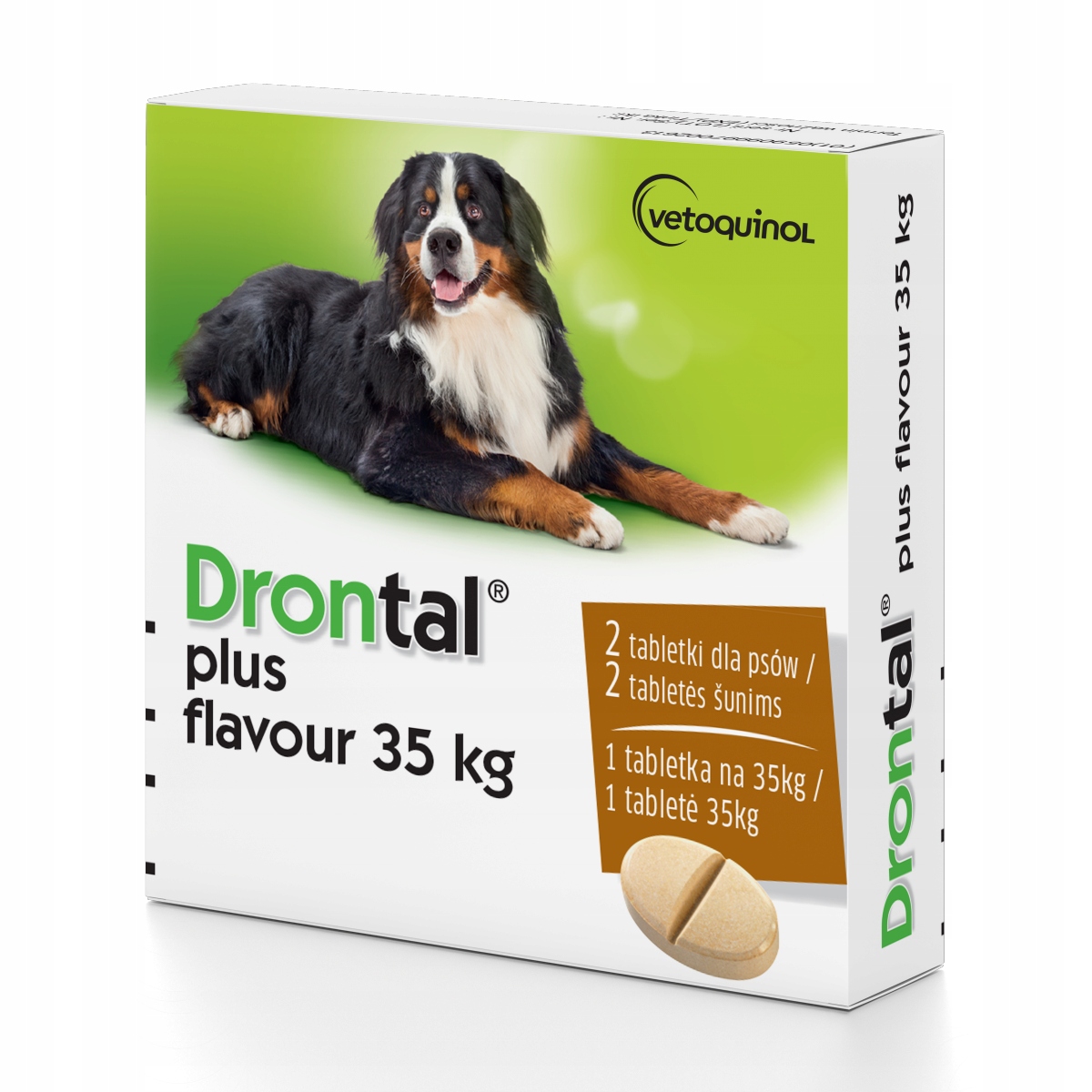 Drontal Plus Flavour na 35kg 2 tabletki na odrobaczenie psa