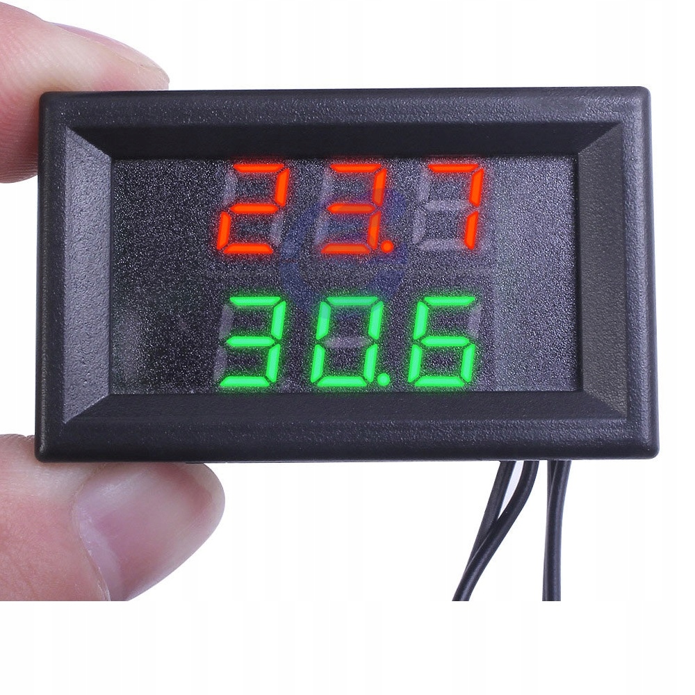 Termometr panelowy tablicowy z sondą 2 kanały Marka bez marki