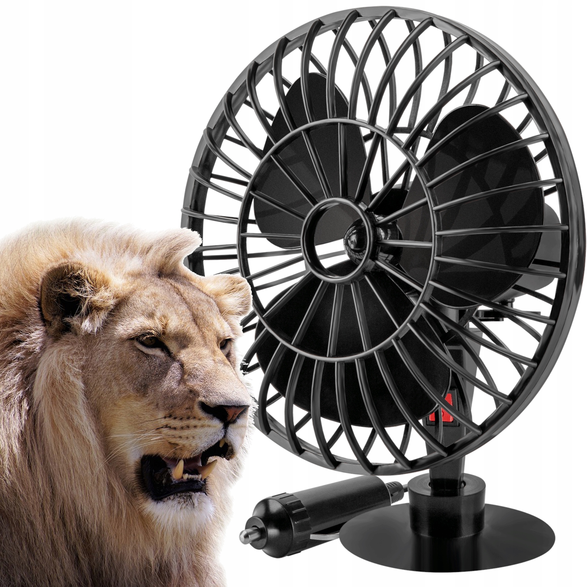 

Wiatrak Wentylator Samochodowy Obrotowy 12V Cichy
