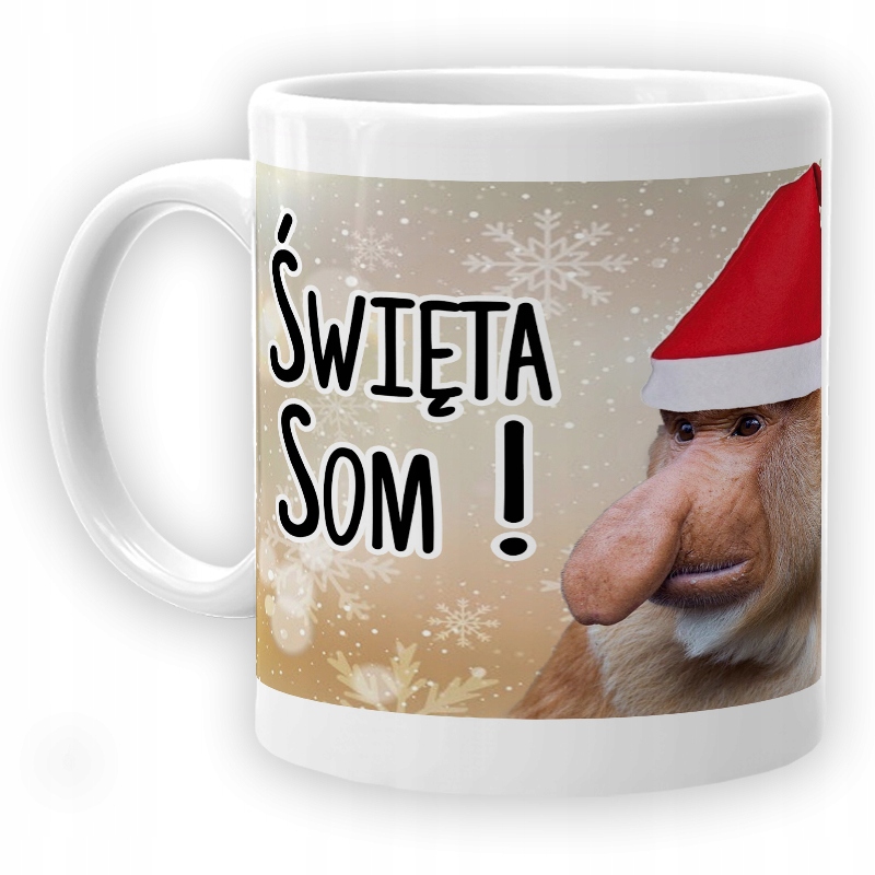 

Kubek z nadrukiem Boże Narodzenie Święta Mikołajki