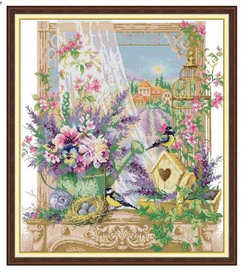 Kanva s potiskem- kanva, mulina, sada