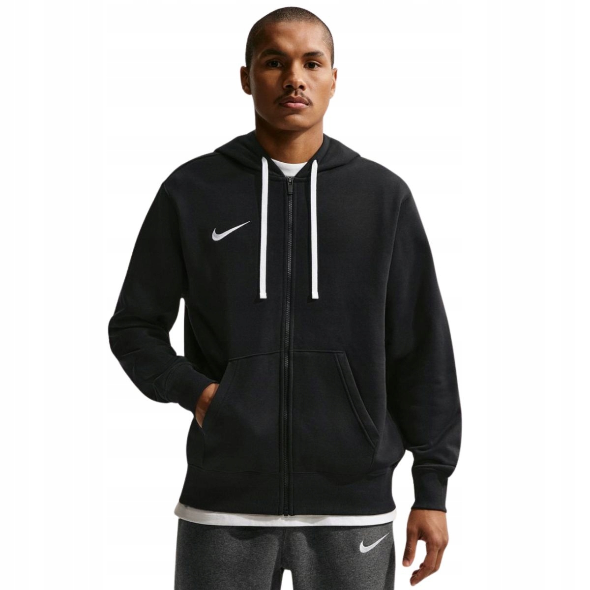 Pánská mikina bavlněná tepláková Nike Park 26 Fleece Hoodie černá IB1228