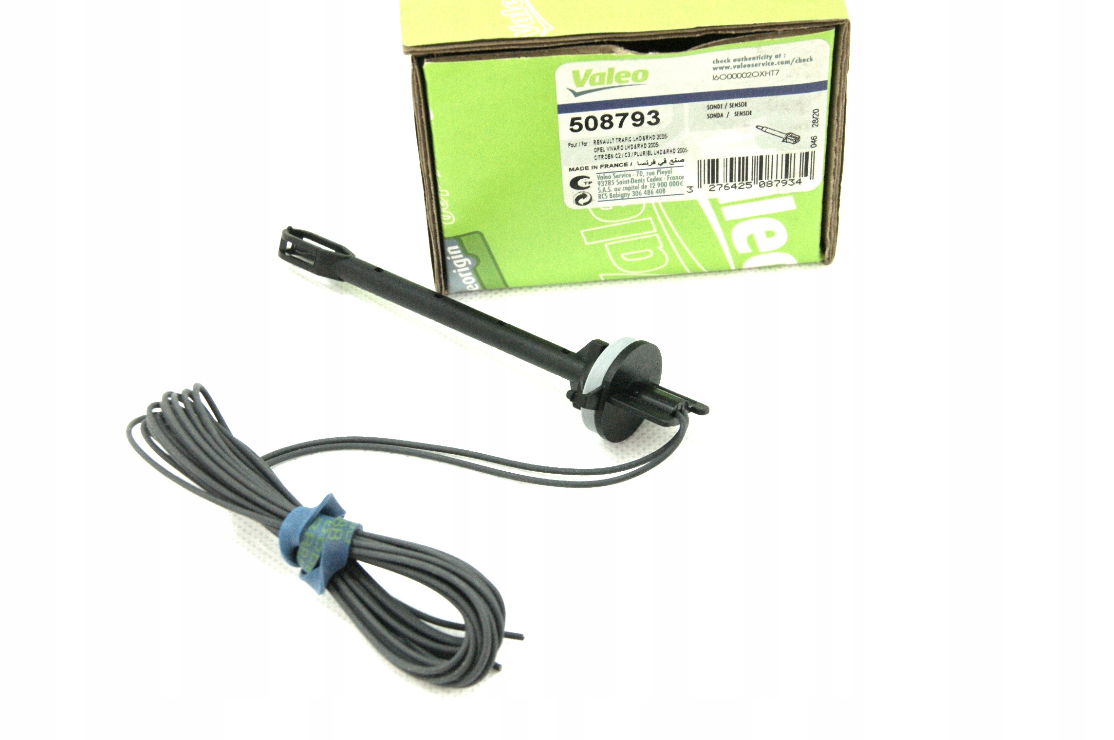 CZUJNIK TEMPERATURY WNETRZA PEUGEOT 207 208 Numer katalogowy części 508793