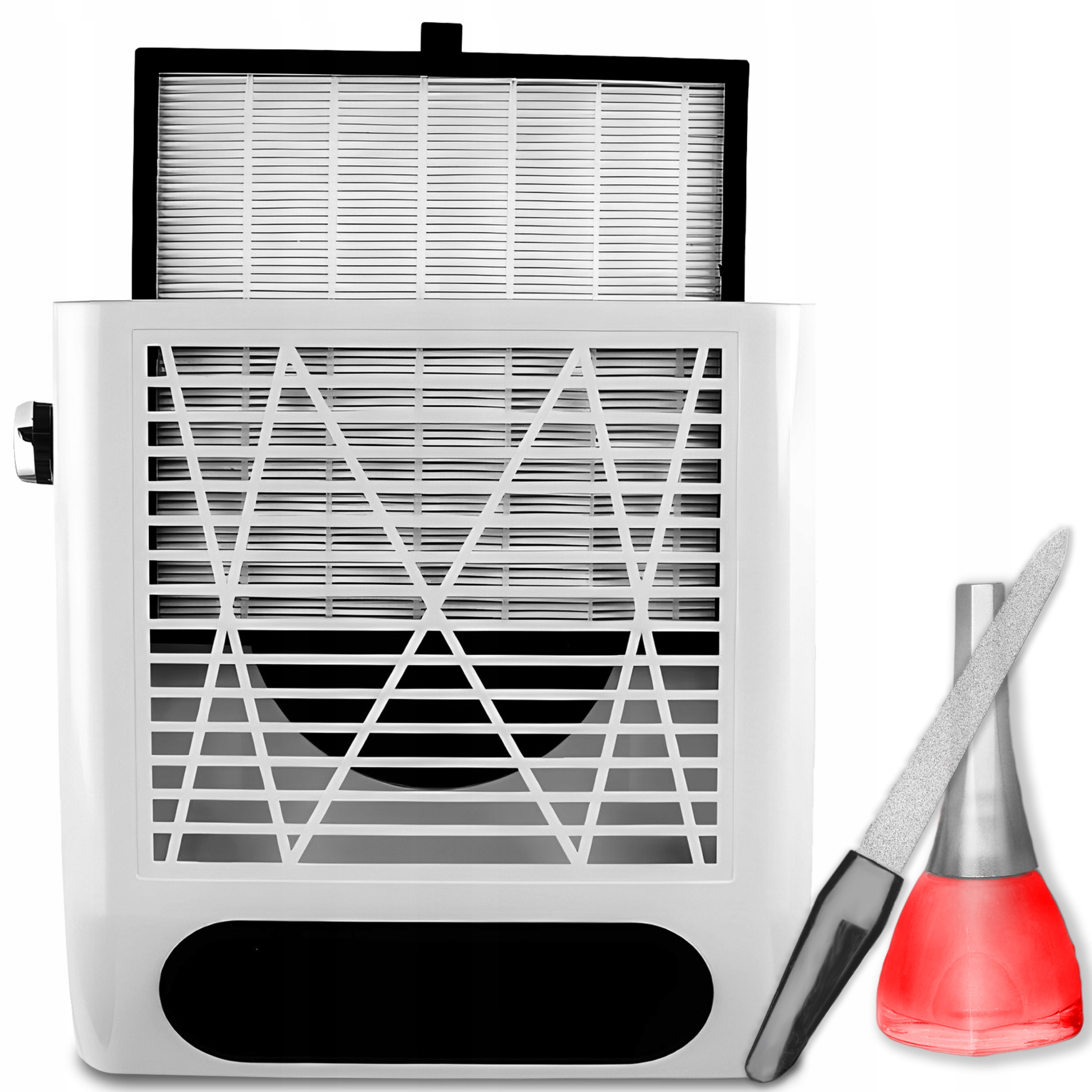 2X Odsávačka Prachu 80W Kazetový Na Nehty Manikúra Bezsáčkový Silný Fi