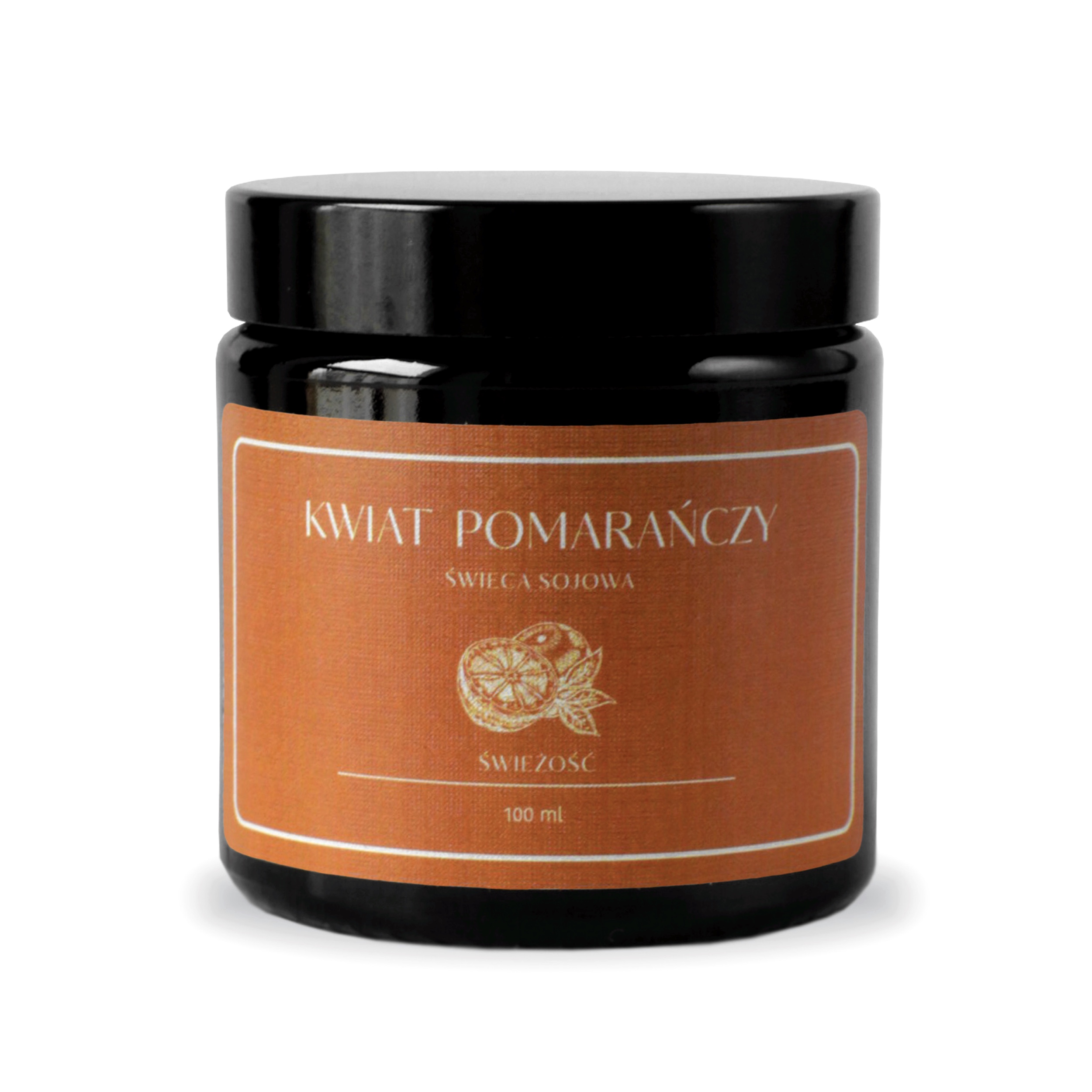 

Świeca sojowa zapachowa Kwiat Pomarańczy 100 ml
