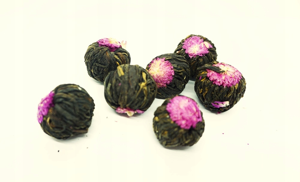 Czarny Lechee Ball 50 szt. herbata kwitnąca piękny kolor i smak