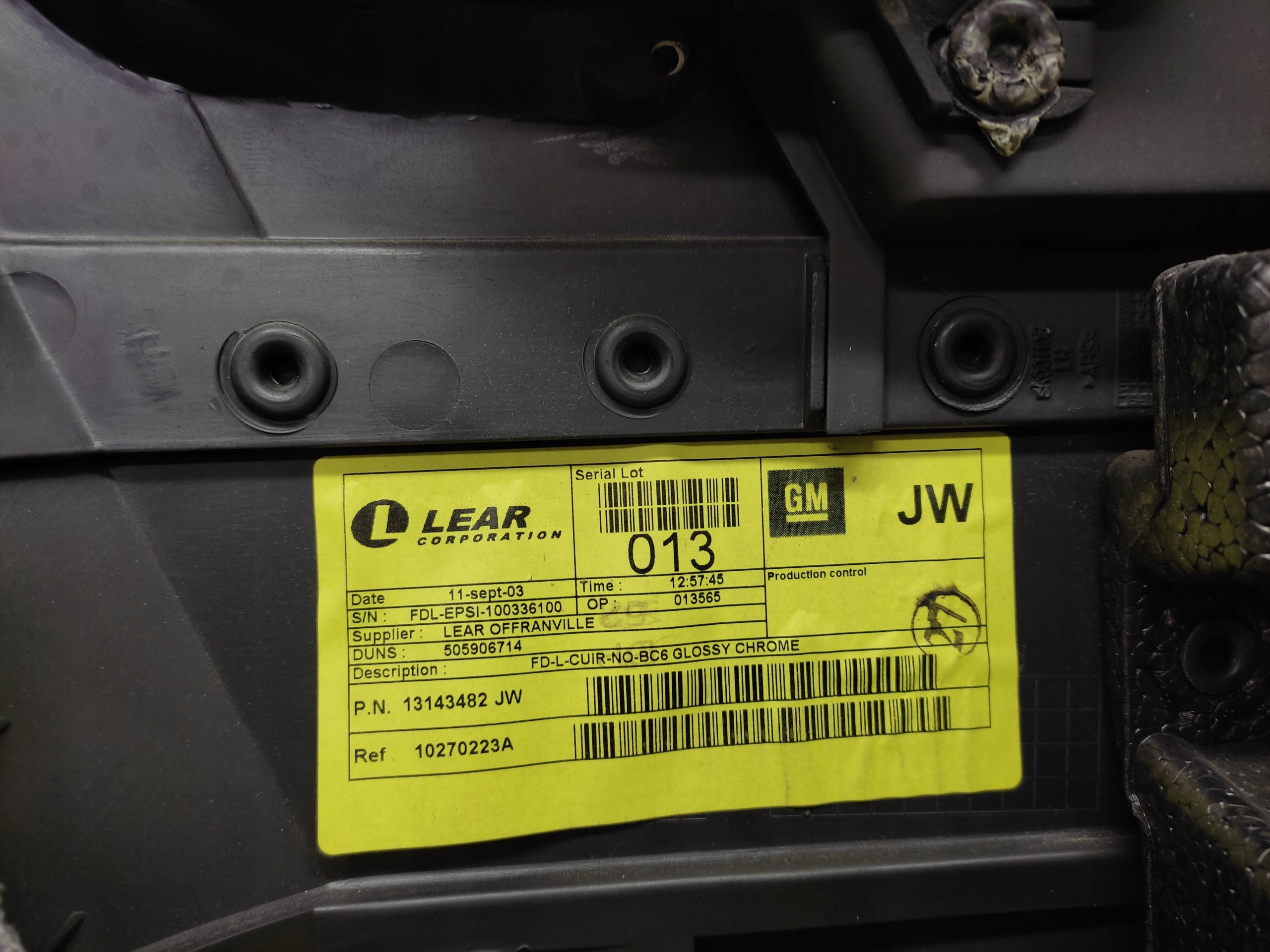 OPEL SIGNUM upholstery side door left front