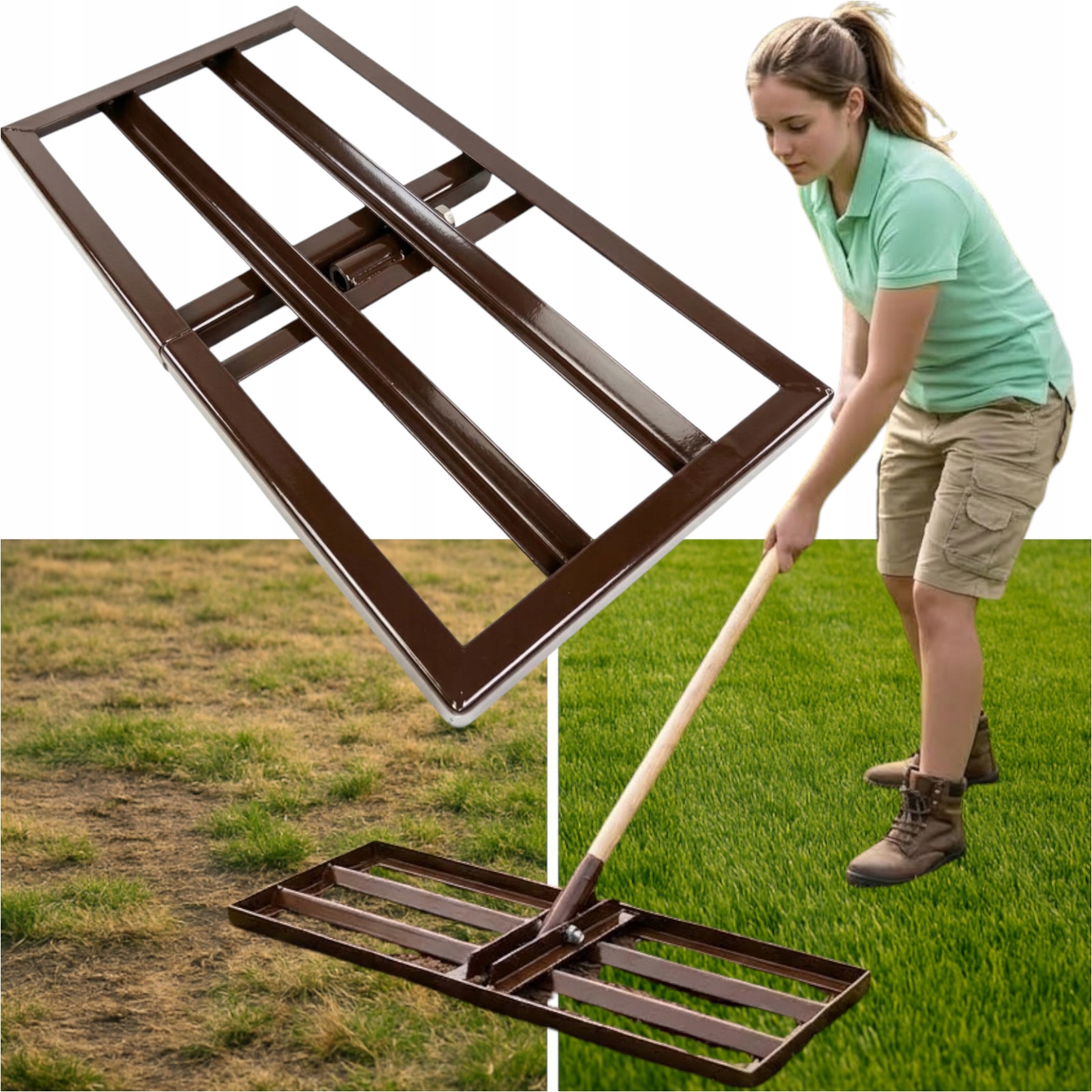 Niwelator Poziomica Ziemi Do Trawy Równiarka Kretowisk I Nierówności