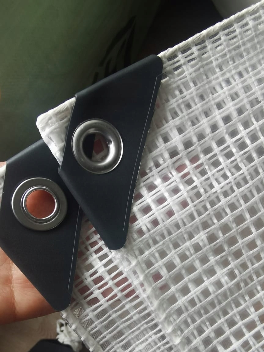 plandeka 3,20x10 120g zbrojona przezroczysta na rusztowanie