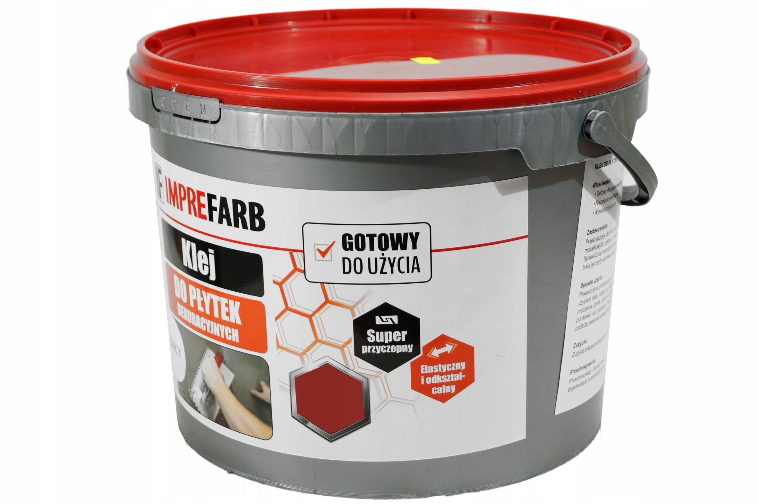 KLEJ DO PŁYTEK DEKORACYJNYCH GIPSOWYCH 15KG IMPREFARB EAN (GTIN) 5906660937579
