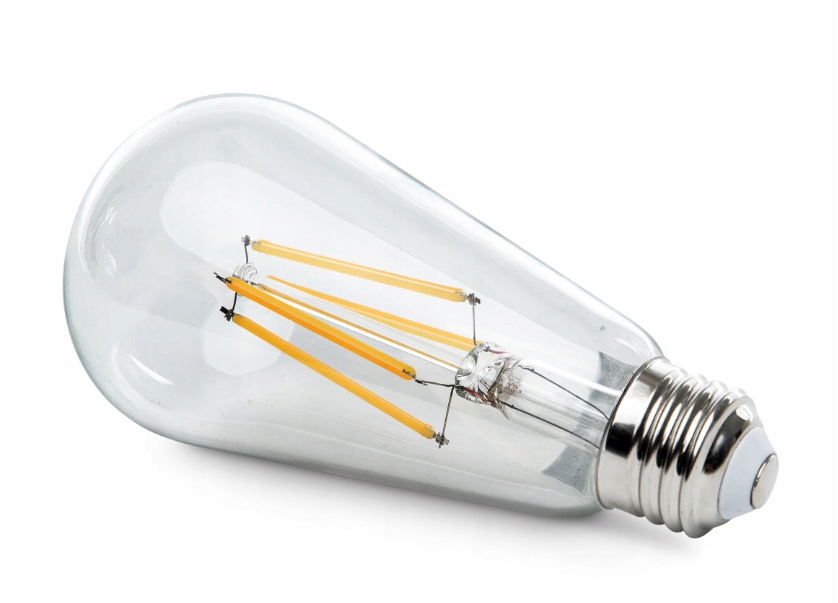 Żarówka LED E27 Filament 12W Edison Ozdobna ST64 Rodzaj gwintu E27