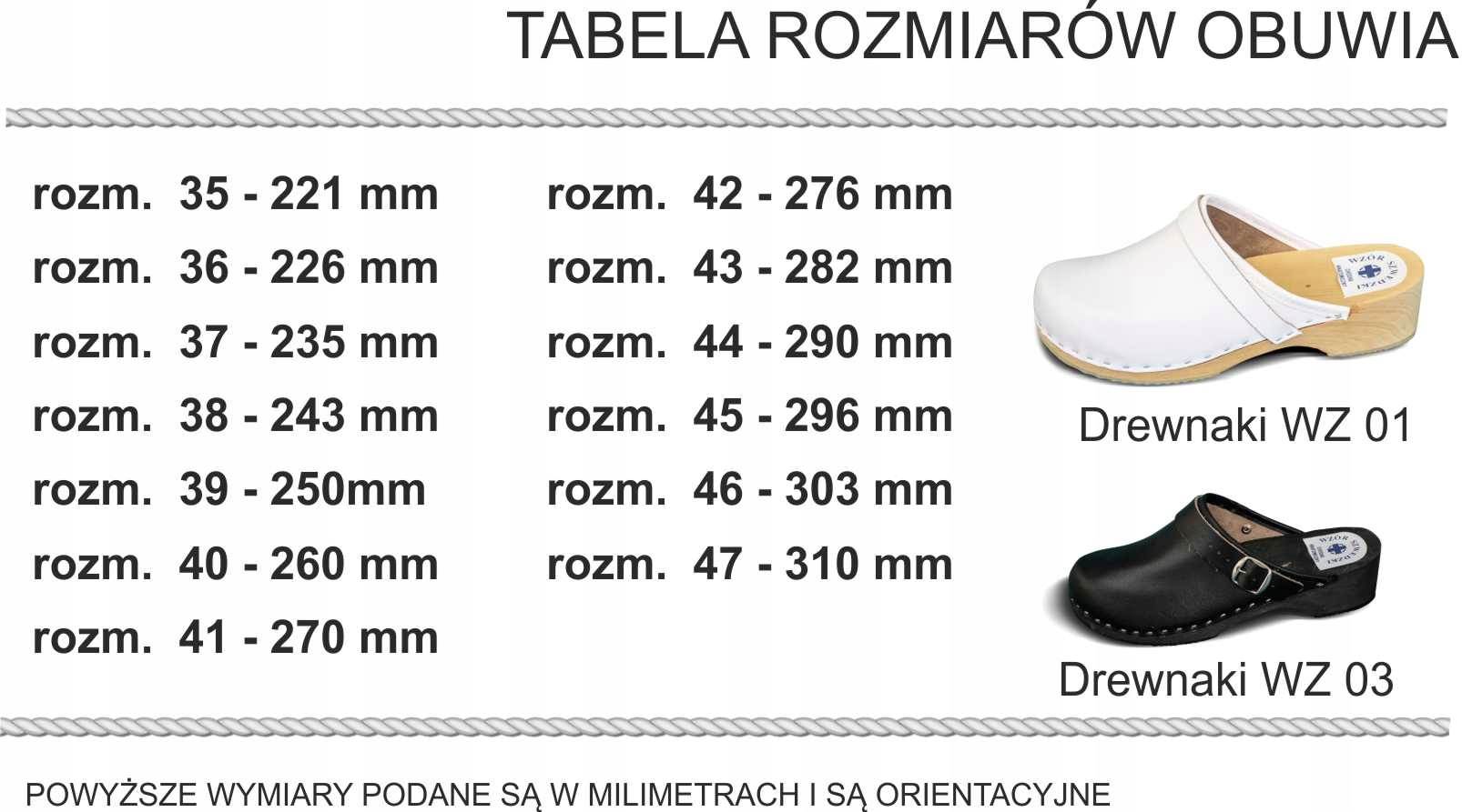 DREWNIAKI OBUWIE MEDYCZNE SKÓRA czarne trepy r38 Cechy dodatkowe brak