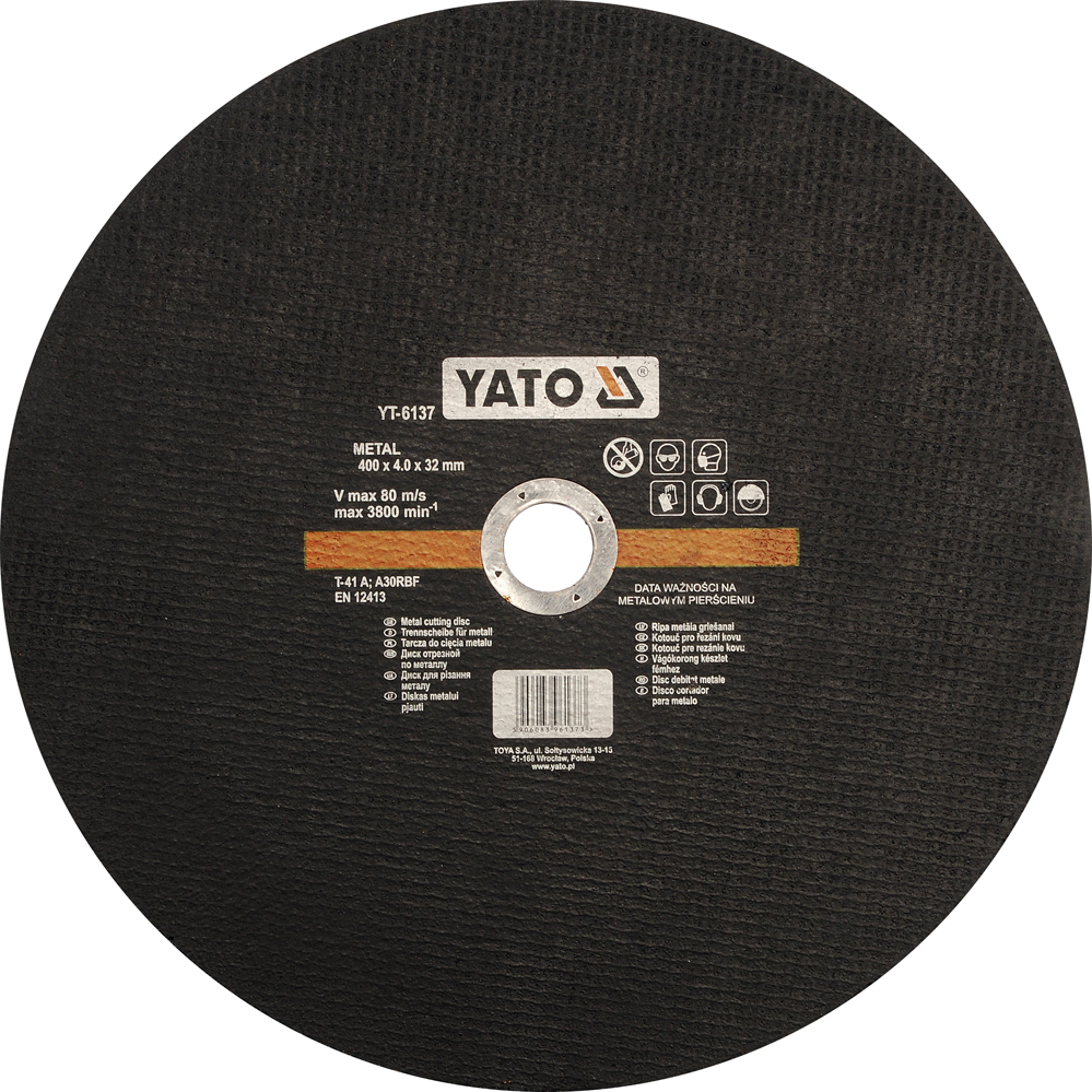 

Tarcza Do Cięcia Metalu 400x4.0x32 mm Yato