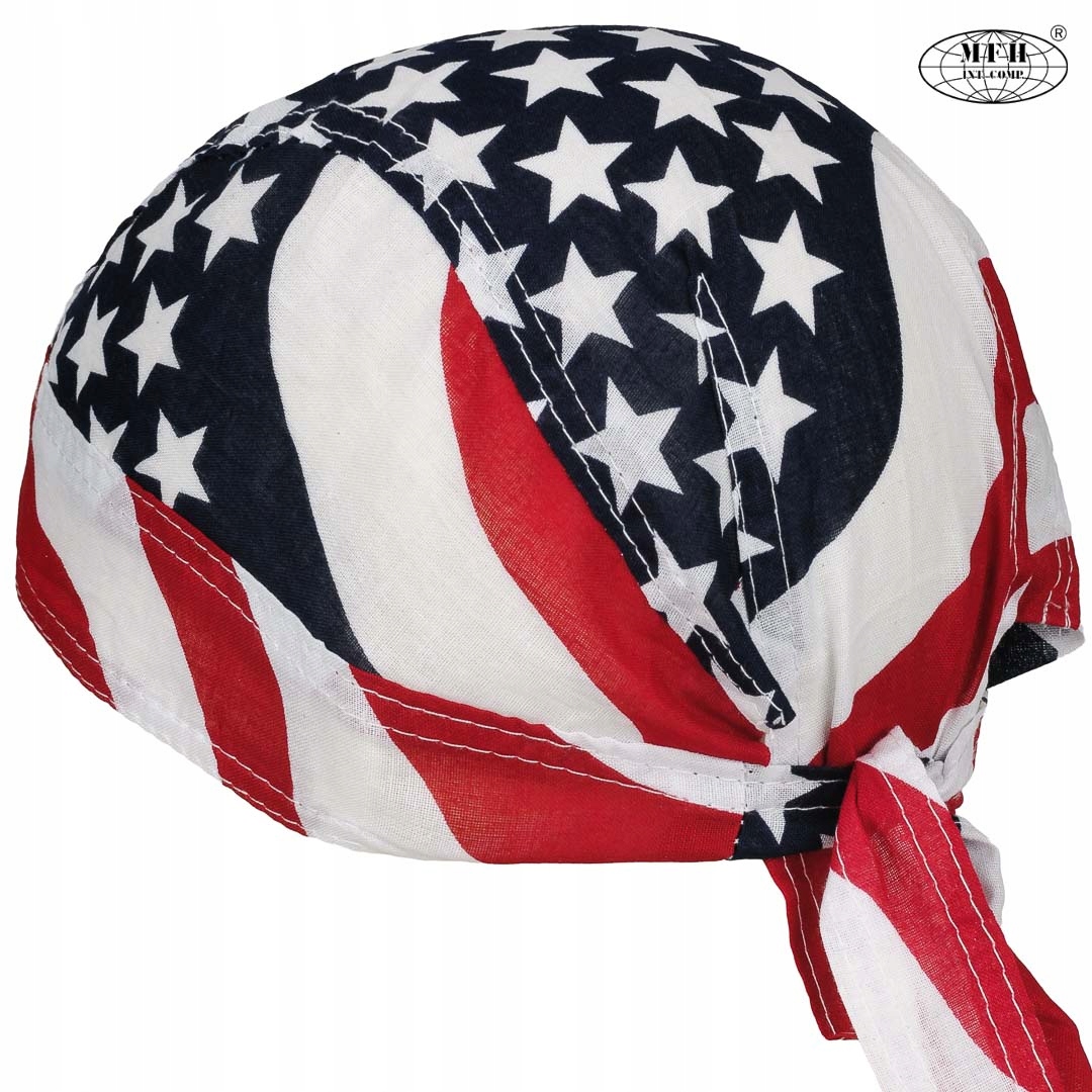 Chusta Bandamka Bandana Bandanka BAWEŁNA Flaga USA Materiał dominujący bawełna