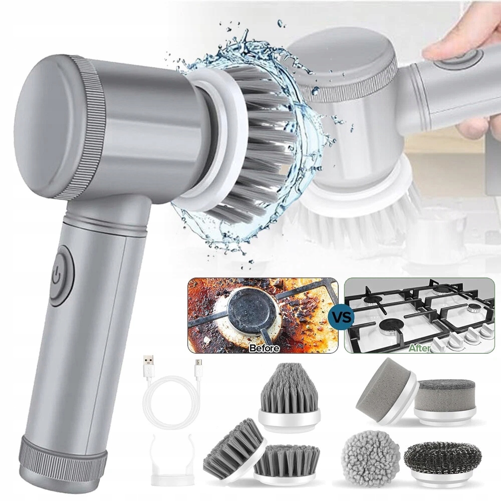 Levně 6 V 1 Elektrický Kartáč Na Čištění Rotačních Mopů