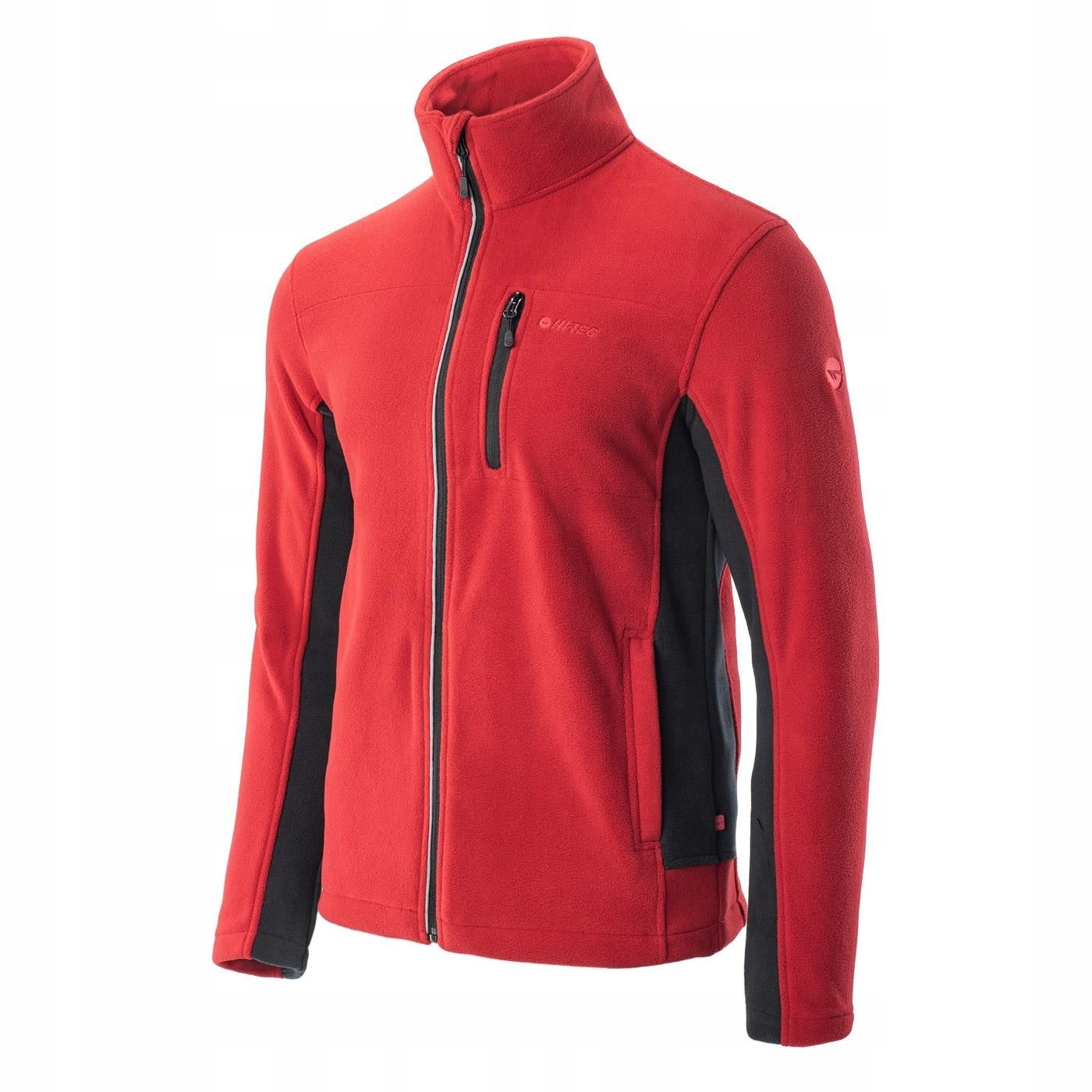 

Bluza polarowa HiTec Kasim czerwona rozpinana XL