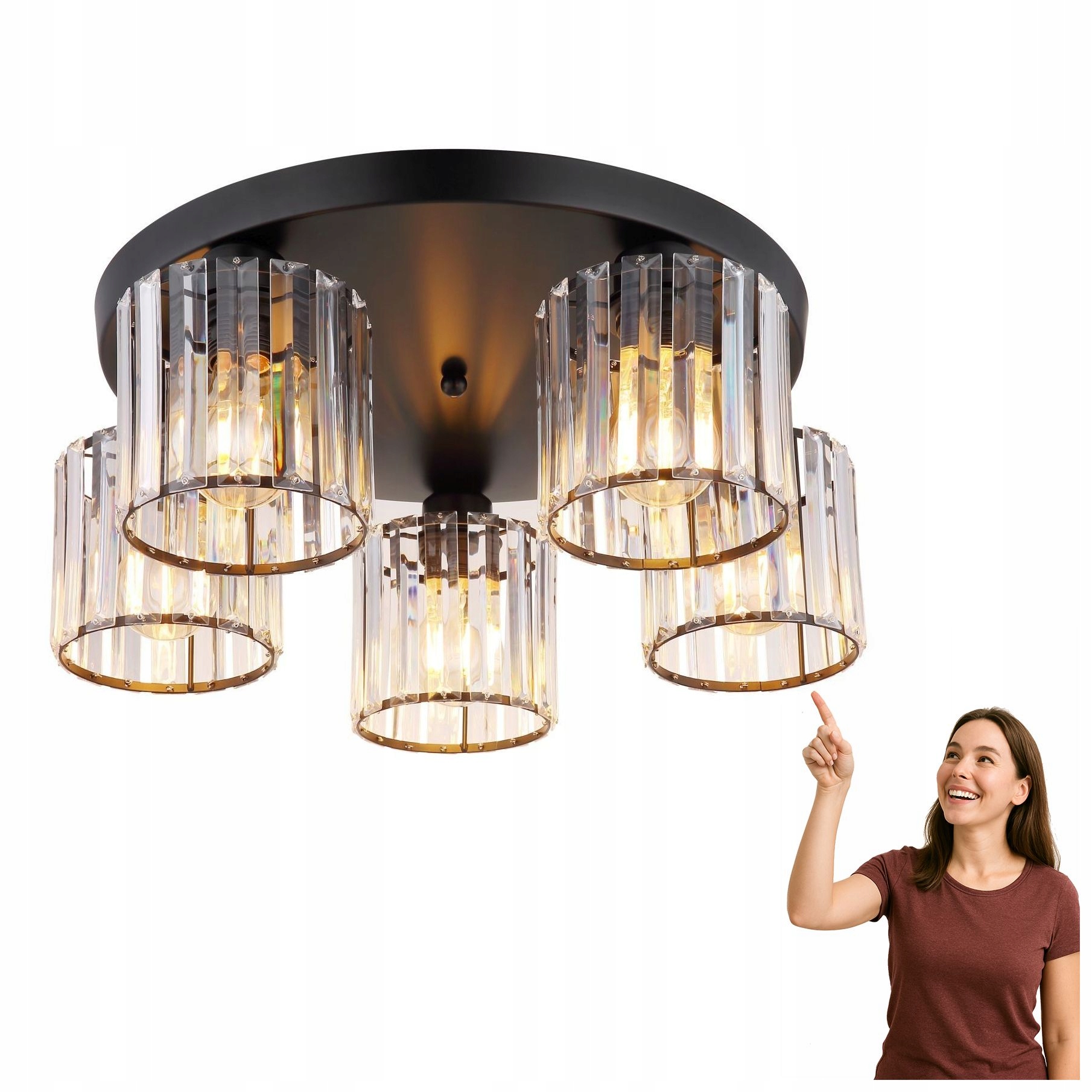 Stropná lampa Jordana 15742-5D Globo