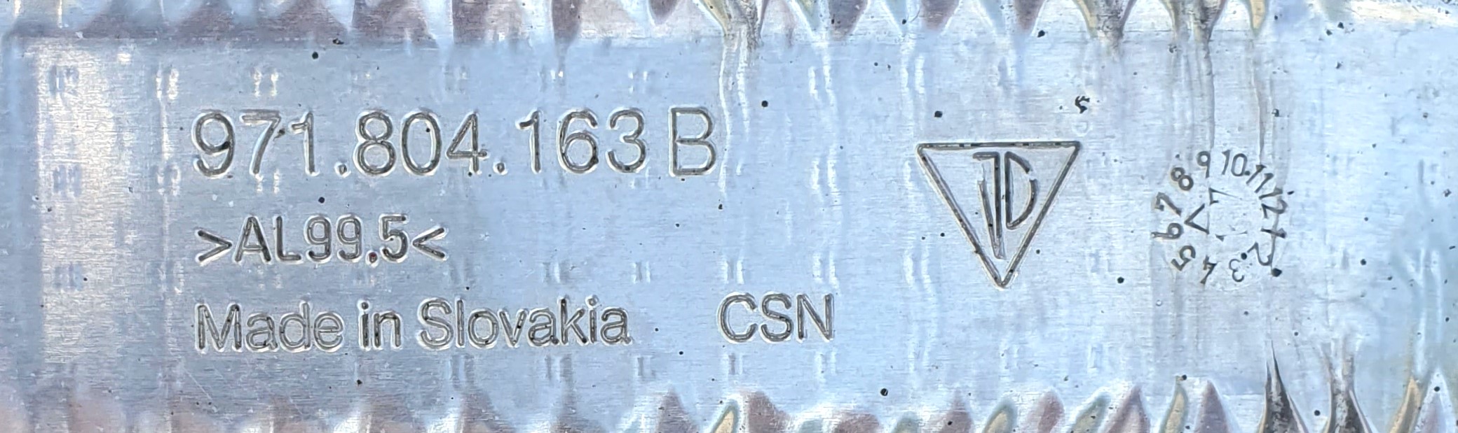 Blende Abdeckung termiczna PORSCHE PANAMERA 971 17+ OE