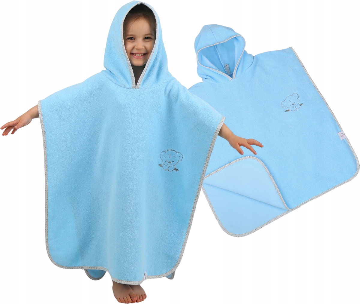 

Babymam Poncho Kąpielowe Okrycie Z Kapturem Duże
