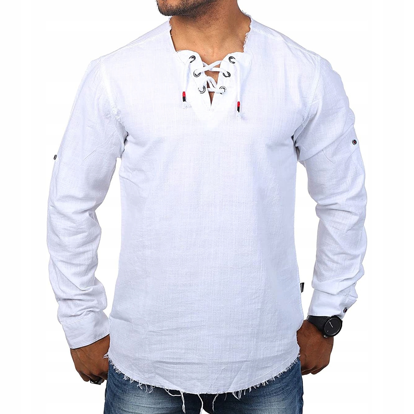 

Koszula Męska Codzienna Casual Przewiewna Lniana