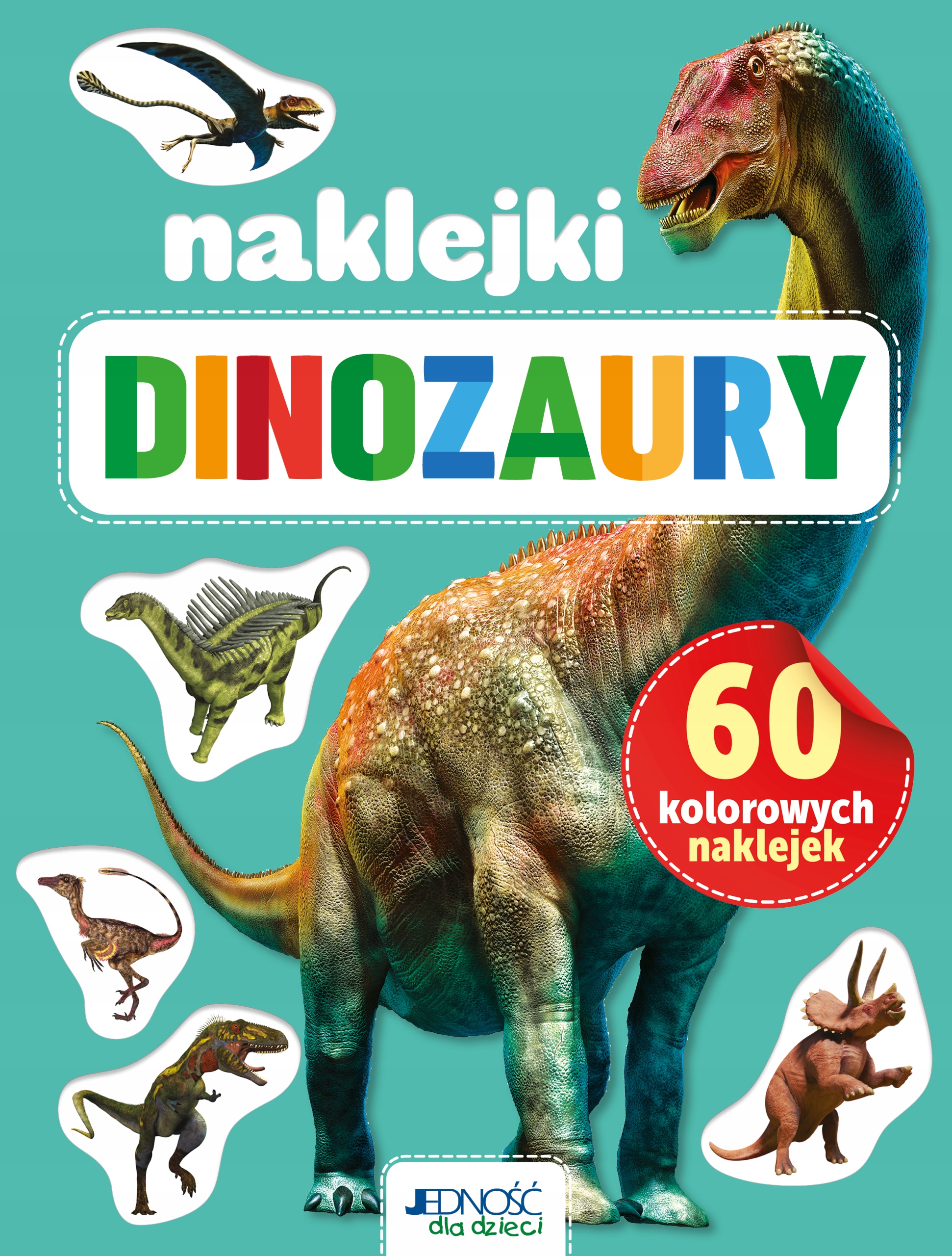 

Dinozaury. 60 kolorowych naklejek