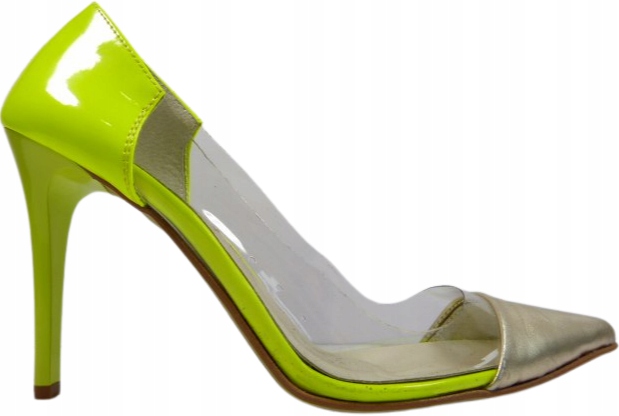 dámské elegantní lodičky letní lodičky fluo neon J.w 38,5