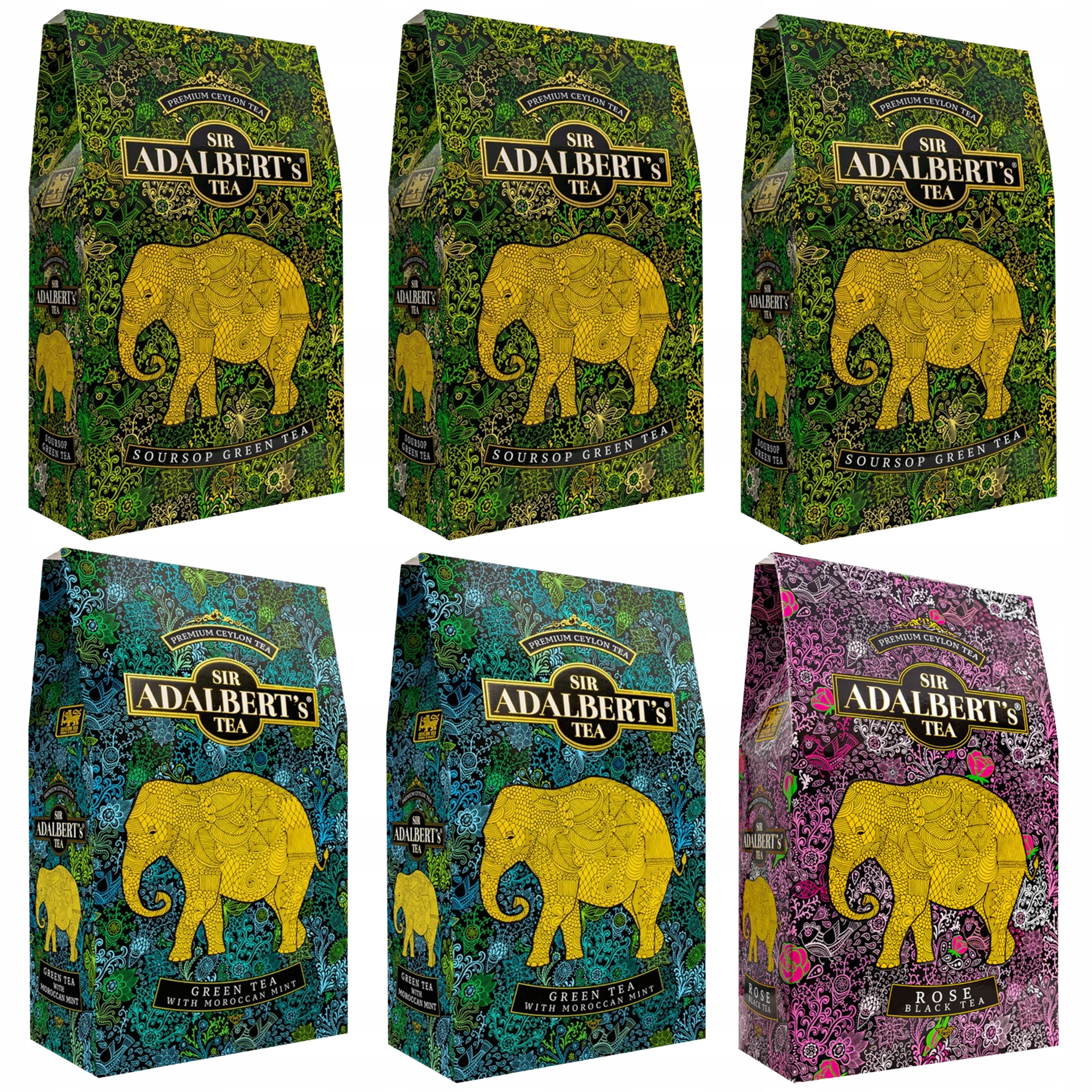 Levně Dárková sada 6 listových čajů Adalbert's čaj