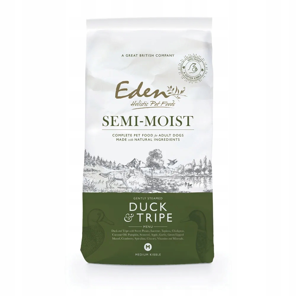 Levně Eden Kachna a Žaludky 2 kg polovlhké krmivo pro dospělé psy