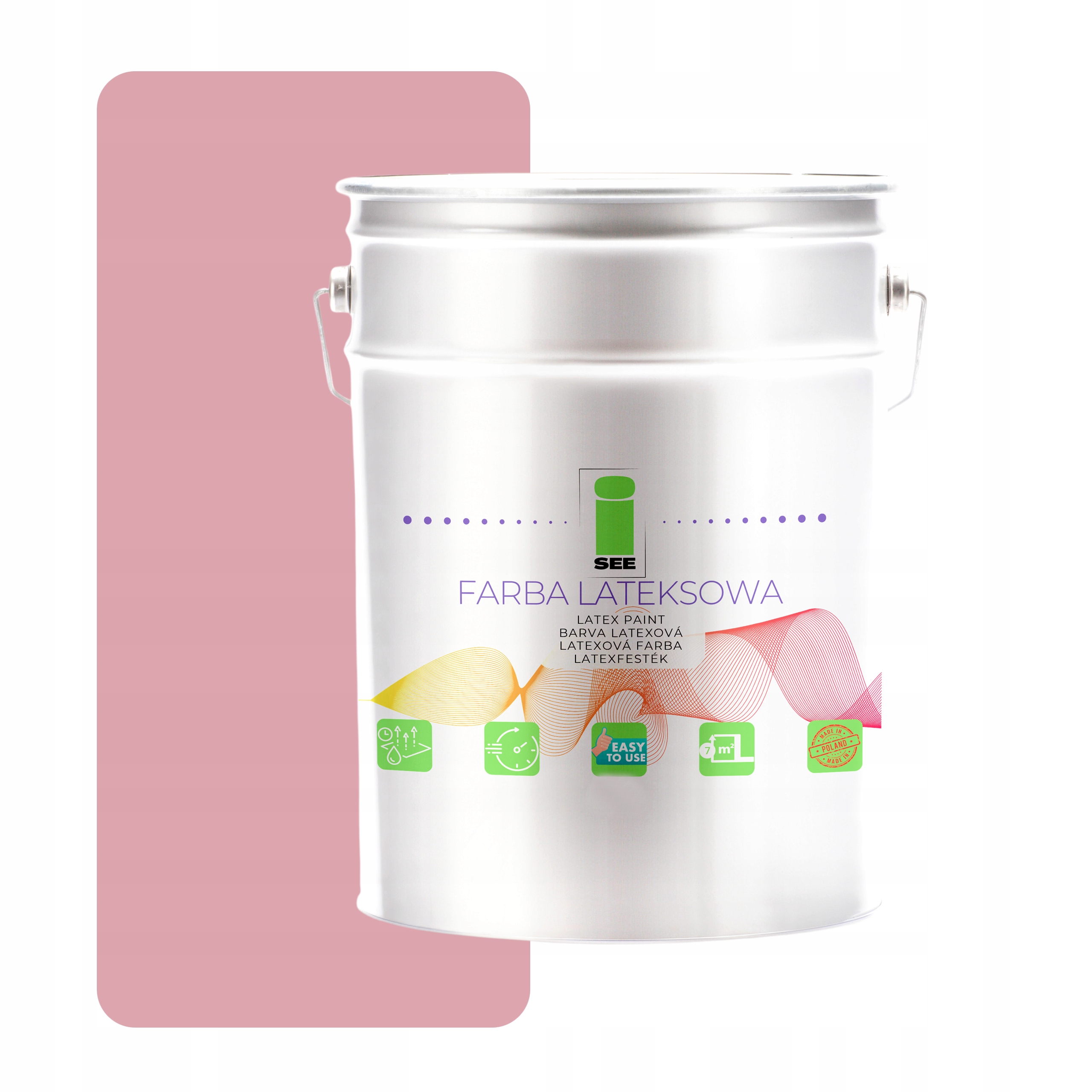 Latexová Farba Na Steny 10 L I See Hypoalergénna Ružová Svetlá Priedušná