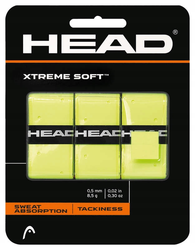 Vrchná omotávka HEAD Extremesoft hr. 0,5mm žltá 3